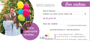 Bon cadeau Bulles de bébés